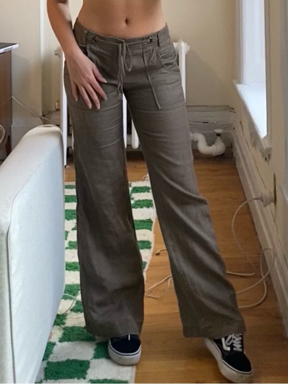 Lauren Conrad Linen Flared Pants